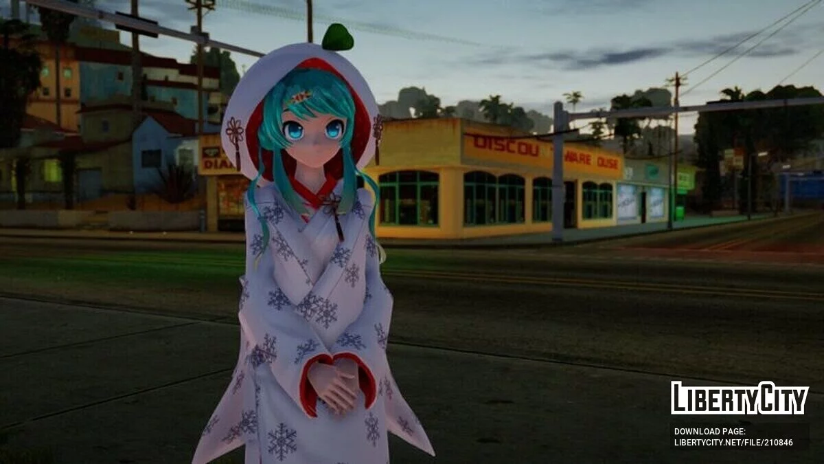 PDFT Hatsune Miku Snow 2013 / GTA San Andreas