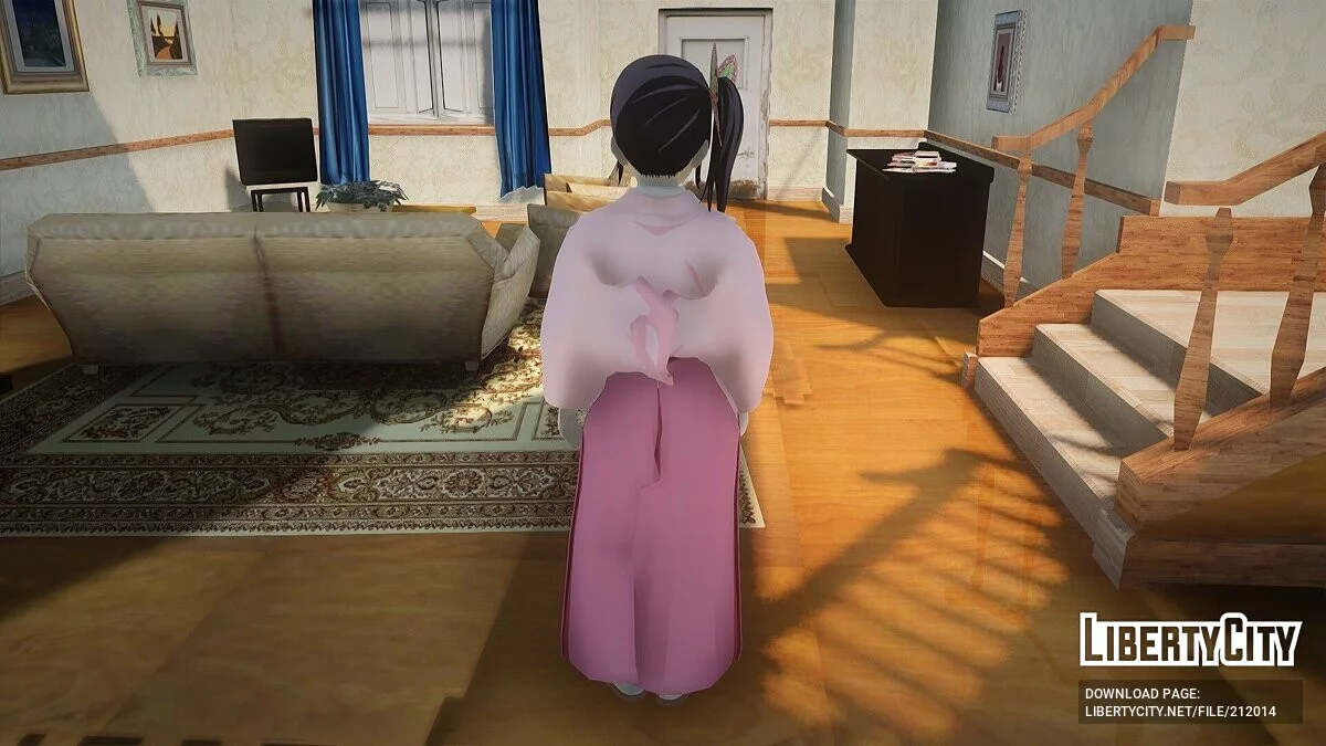 Канао Цуюри в кимоно из Kimetsu no Yaiba / GTA San Andreas