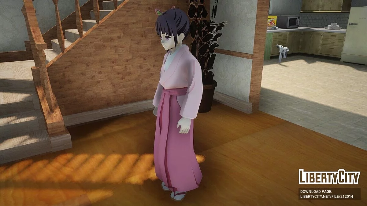 Канао Цуюри в кимоно из Kimetsu no Yaiba / GTA San Andreas