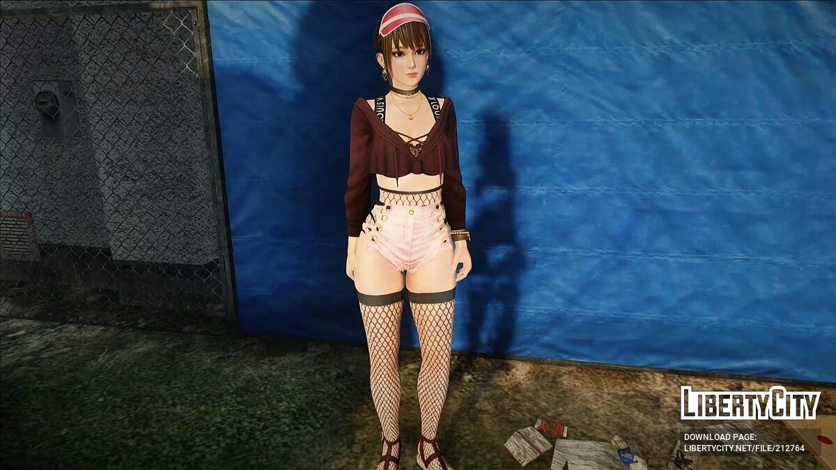 Нанами из DOAXVV в сексуальных шортиках / GTA San Andreas