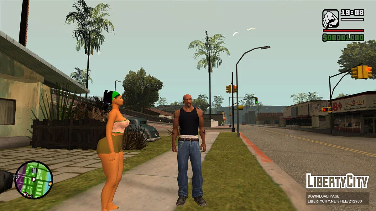Обновлённая модель подружки Дениз / GTA San Andreas