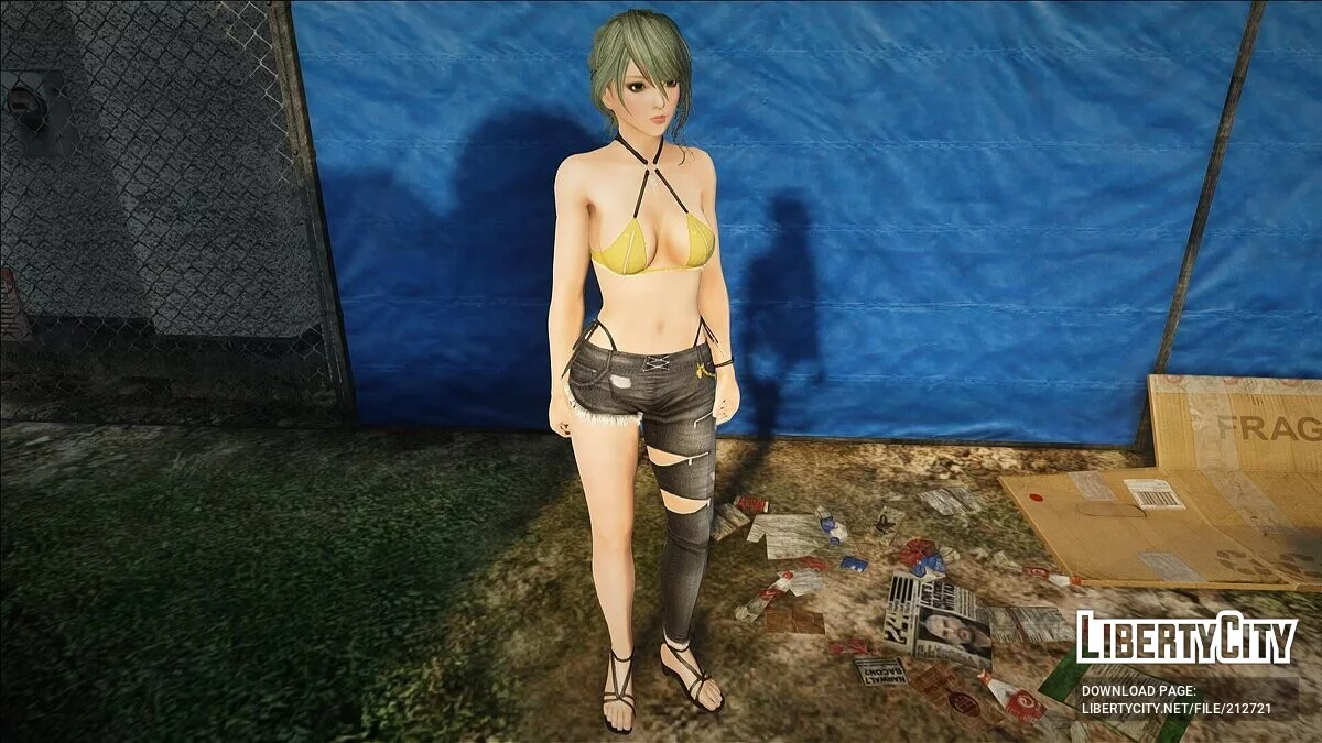 Тамаки из DOAXVV в сексуальном наряде / GTA San Andreas