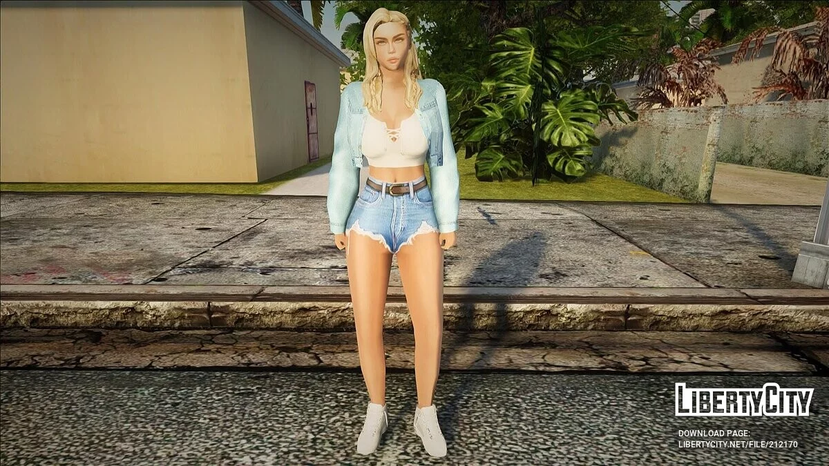 Женский скин в сексуальных нарядах / GTA San Andreas