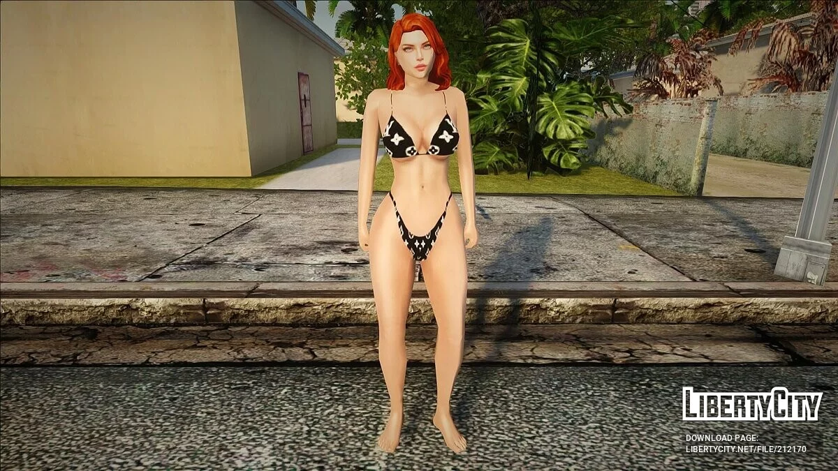 Женский скин в сексуальных нарядах / GTA San Andreas