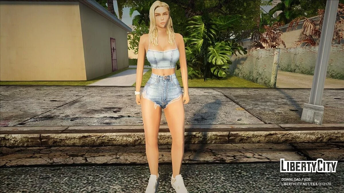 Женский скин в сексуальных нарядах / GTA San Andreas