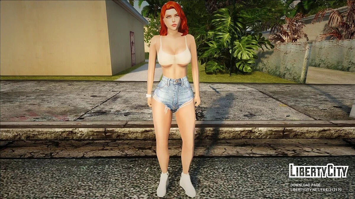 Женский скин в сексуальных нарядах / GTA San Andreas