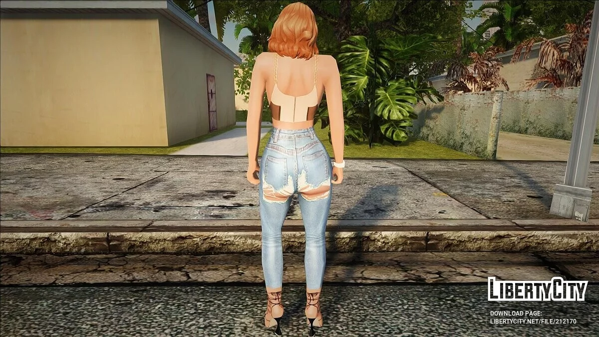 Женский скин в сексуальных нарядах / GTA San Andreas