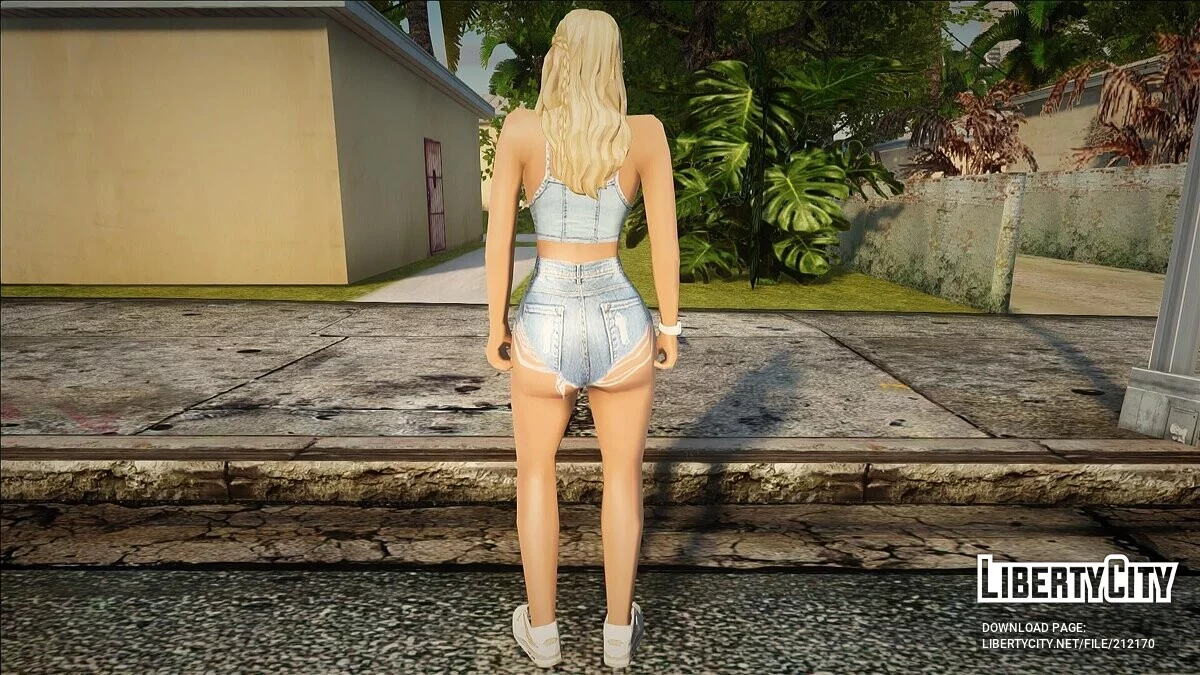 Женский скин в сексуальных нарядах / GTA San Andreas
