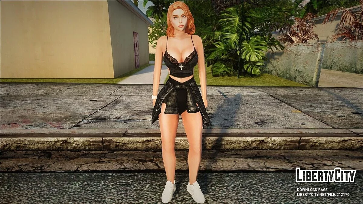 Женский скин в сексуальных нарядах / GTA San Andreas