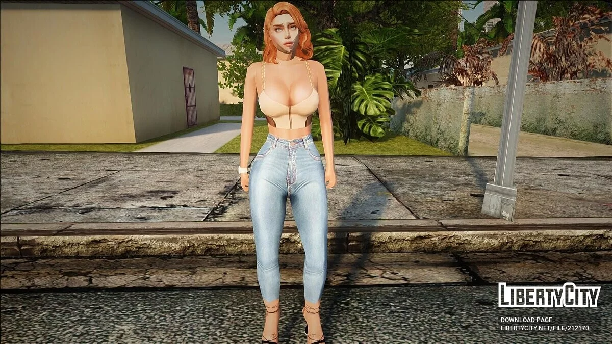 Женский скин в сексуальных нарядах / GTA San Andreas