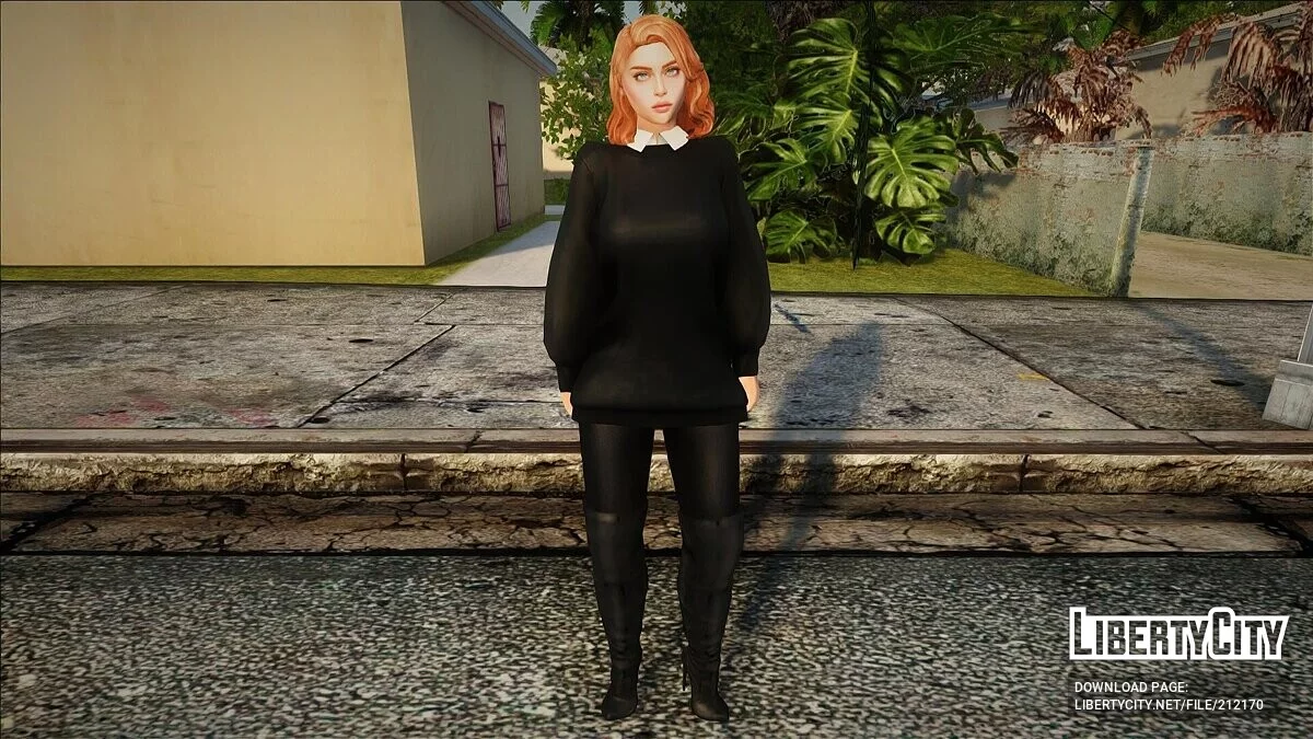 Женский скин в сексуальных нарядах / GTA San Andreas
