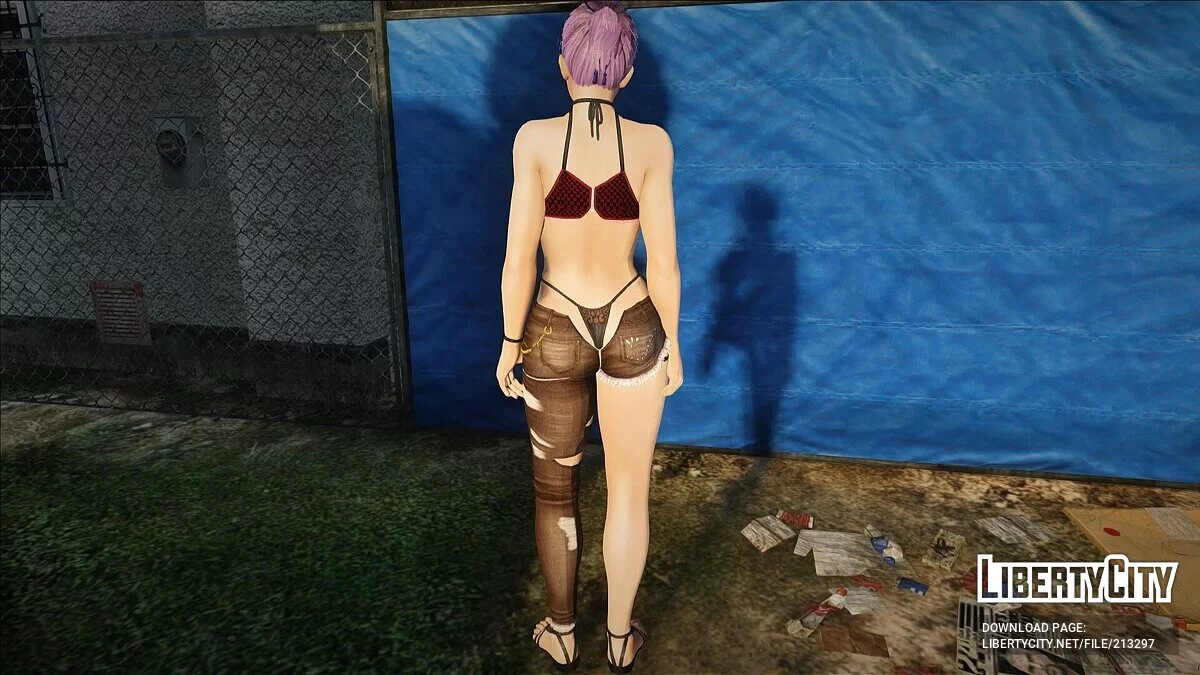 Аяне из DOAXVV в сексуальном наряде Гуччи / GTA San Andreas