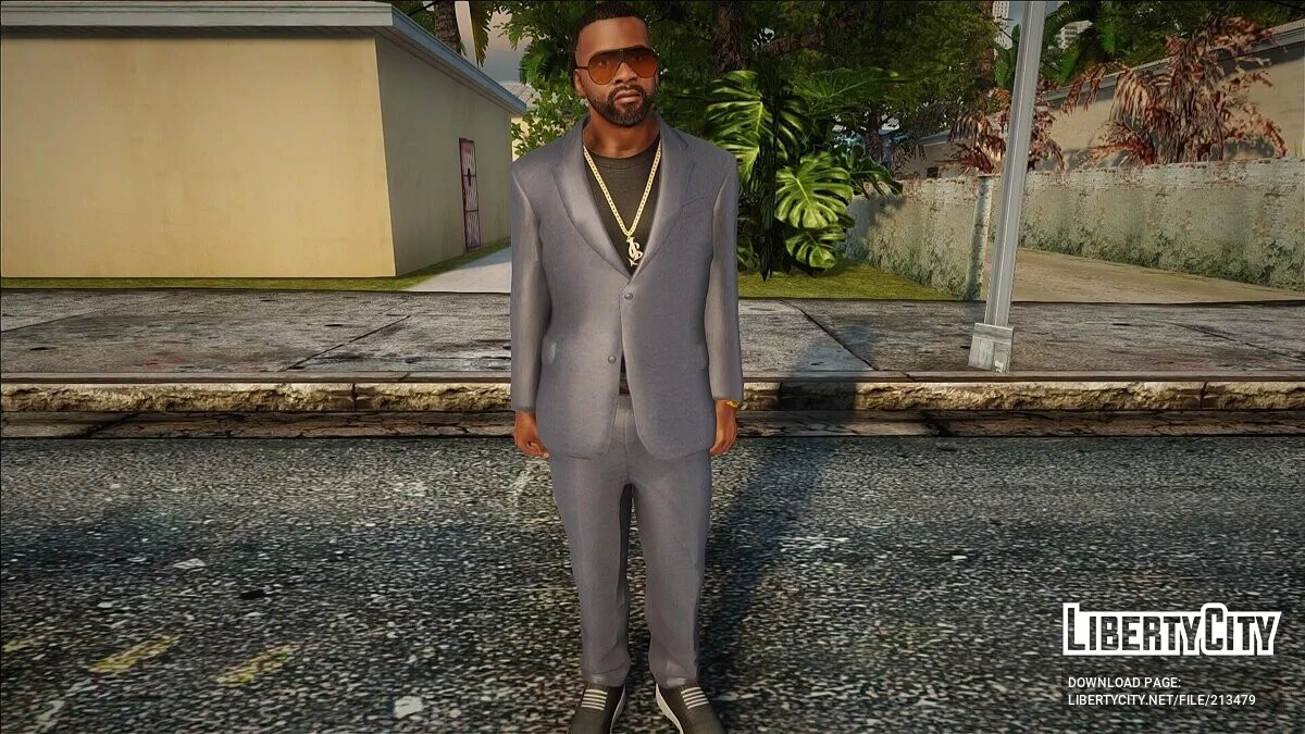 Франклин Клинтон в костюме из DLC / GTA San Andreas