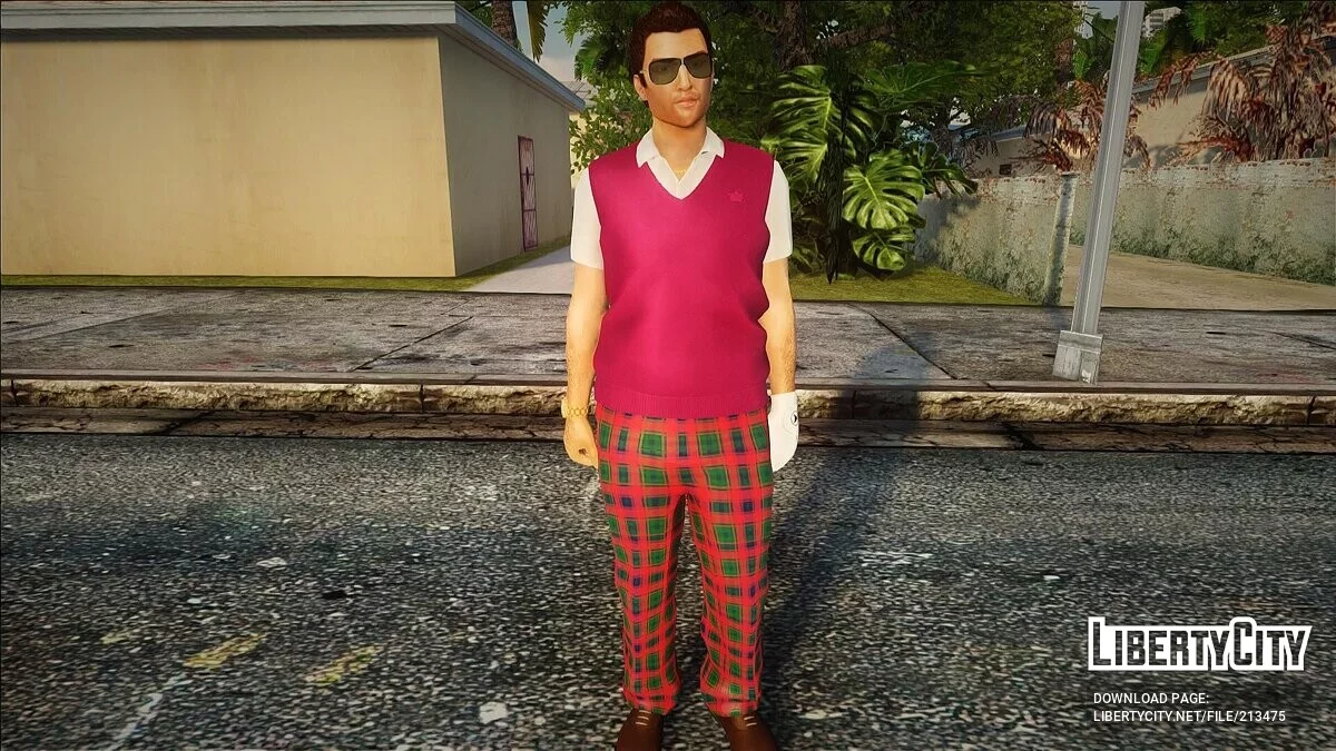 HD Томми Версетти в наряде гольф-клуба / GTA San Andreas