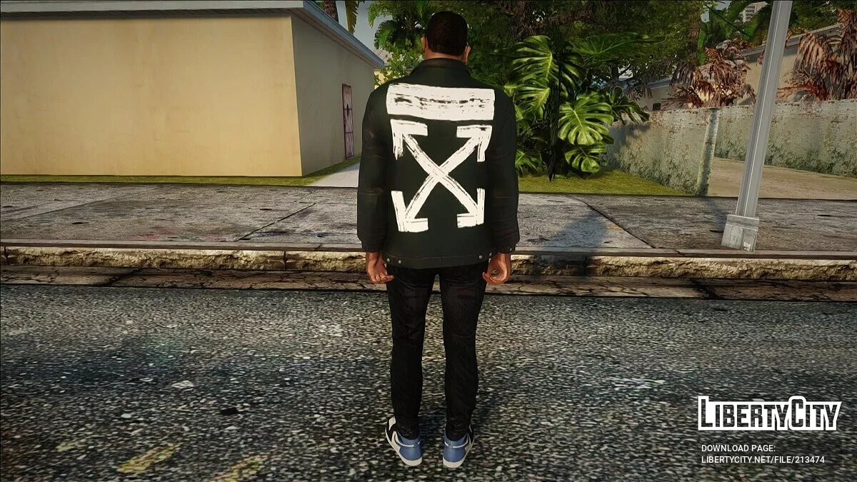 Карл Джонсон в повседневной одежде Off White / GTA San Andreas
