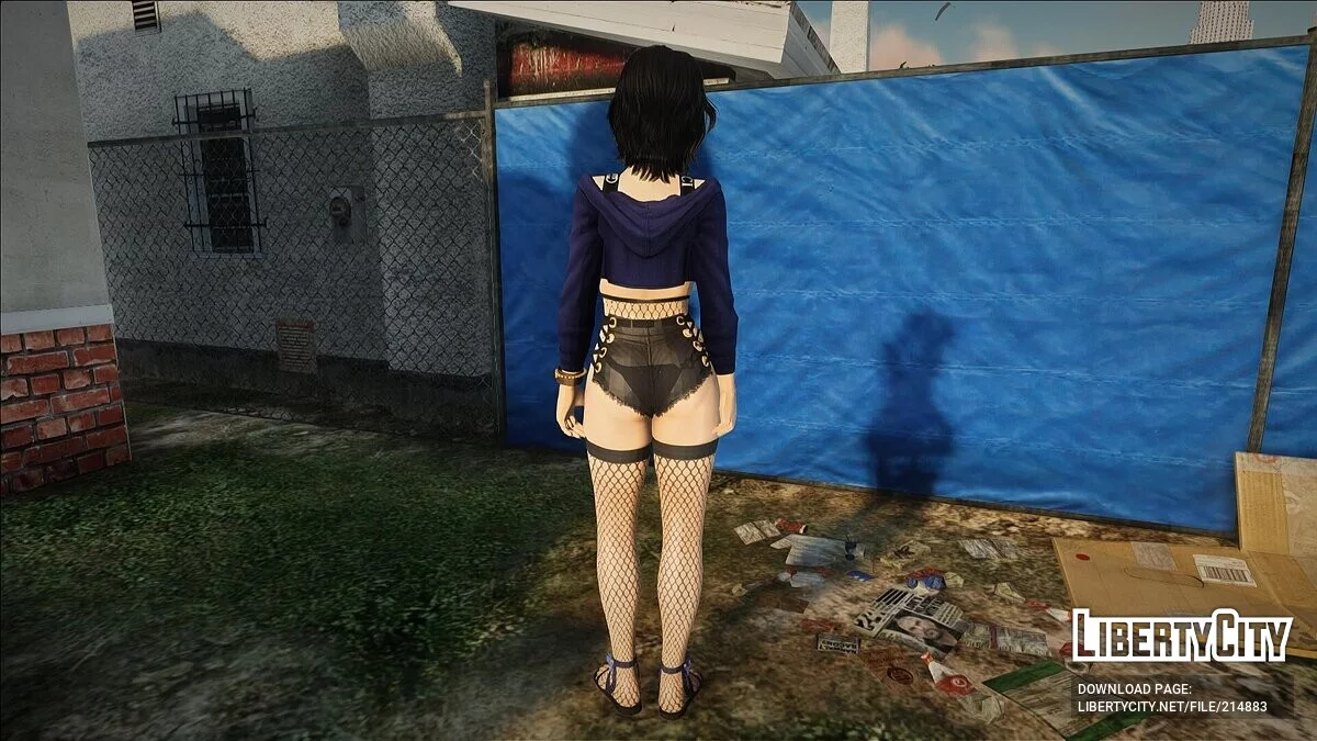 Момиджи из DOAXVV в наряде Гуччи (Rollable Hoodie) / GTA San Andreas