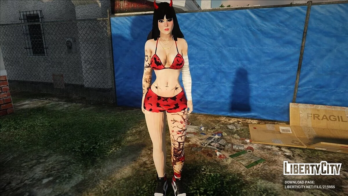 Девушка в стиле Хэллоуин V2 / GTA San Andreas