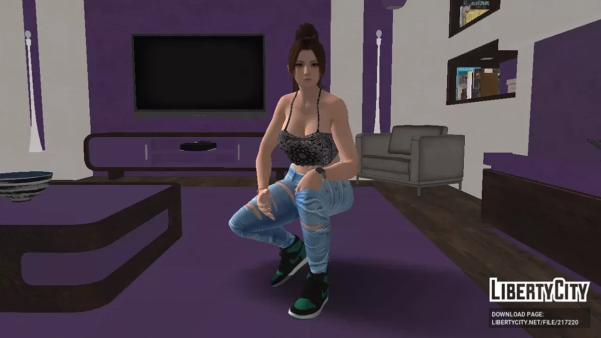 Май Ширануи в гангстерско-спортивном стиле / GTA San Andreas