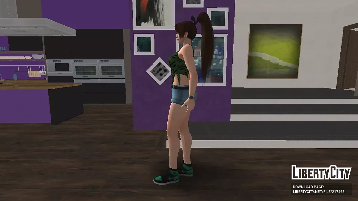 Май Ширануи в костюме гангстера / GTA San Andreas