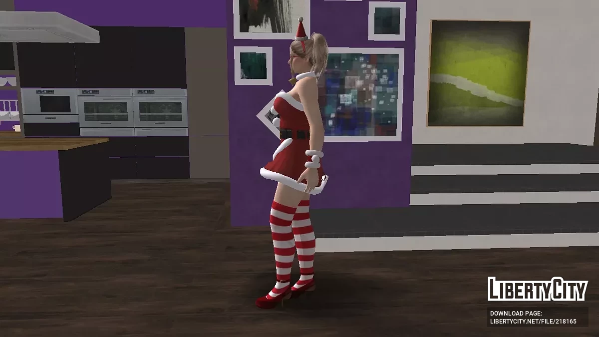 Хелена Дуглас в костюме Санты / GTA San Andreas