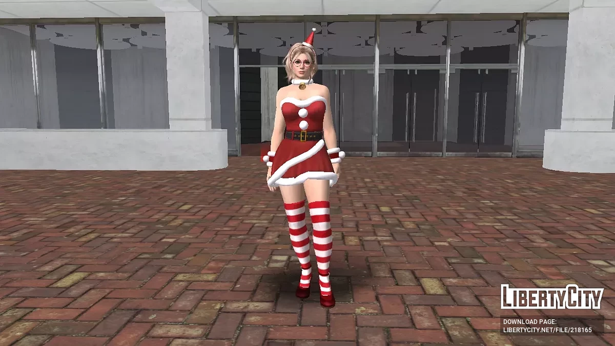 Хелена Дуглас в костюме Санты / GTA San Andreas