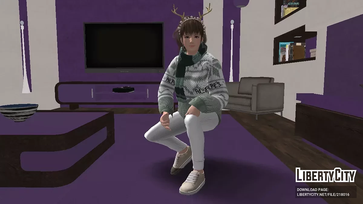 Хитоми в рождественском наряде (DOAXVV) / GTA San Andreas