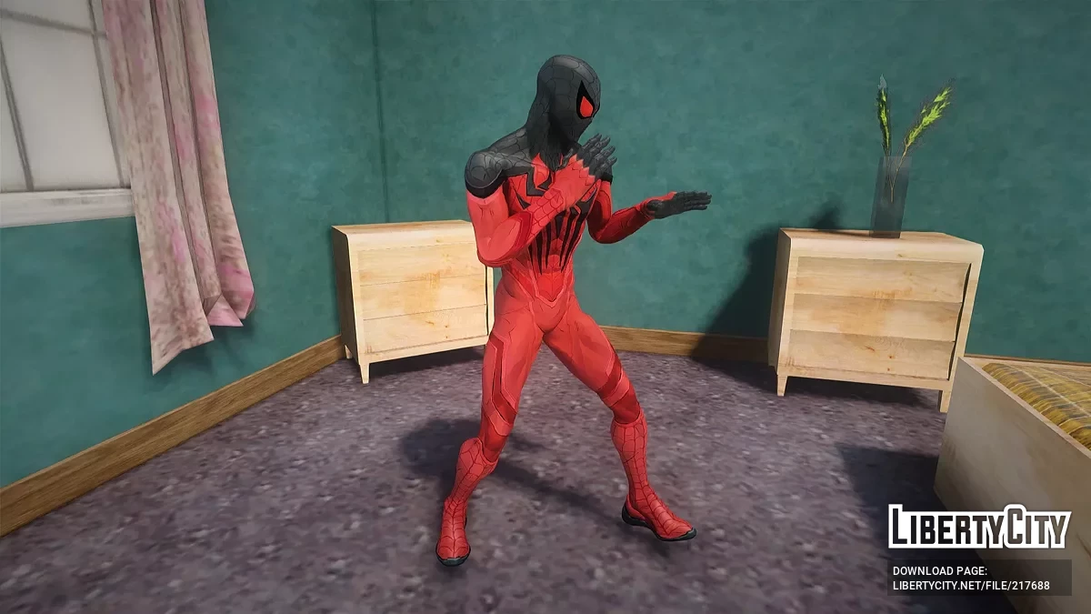 Scarlet Spider из Marvel Rivals / GTA San Andreas