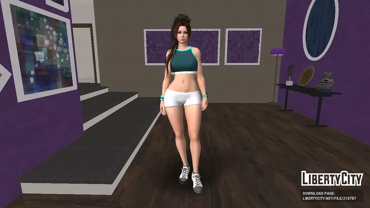 Май Ширануи в спортивном костюме / GTA San Andreas