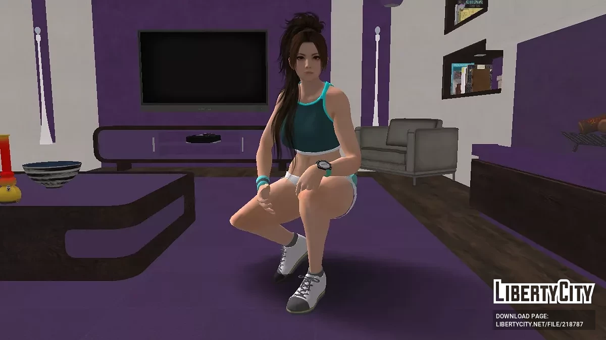 Май Ширануи в спортивном костюме / GTA San Andreas