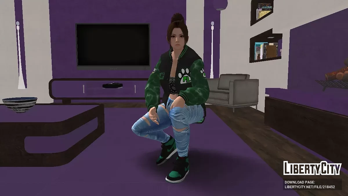 Май Ширануи в костюме бренда PL / GTA San Andreas