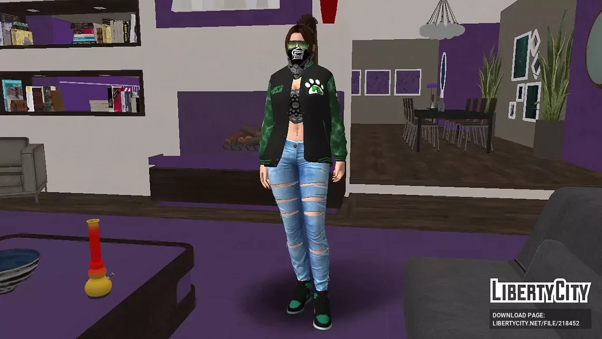 Май Ширануи в костюме бренда PL / GTA San Andreas