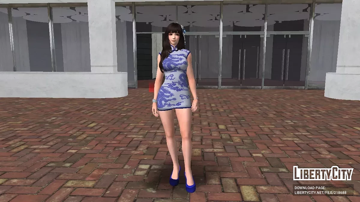 Наотора Ли в платье Кипао от японского дизайнера (DOA) / GTA San Andreas