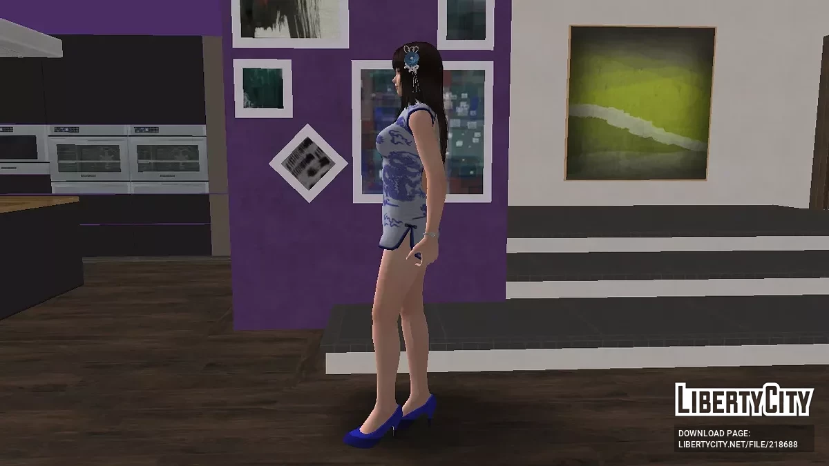 Наотора Ли в платье Кипао от японского дизайнера (DOA) / GTA San Andreas