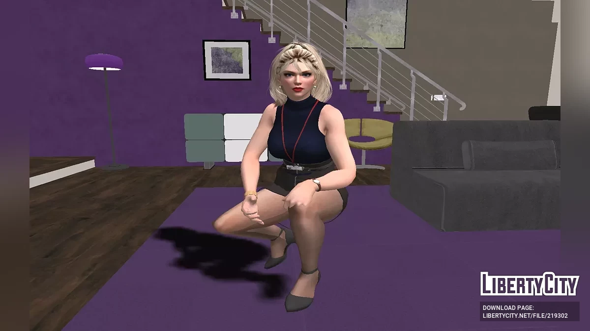 Рейчел в офисной одежде / GTA San Andreas