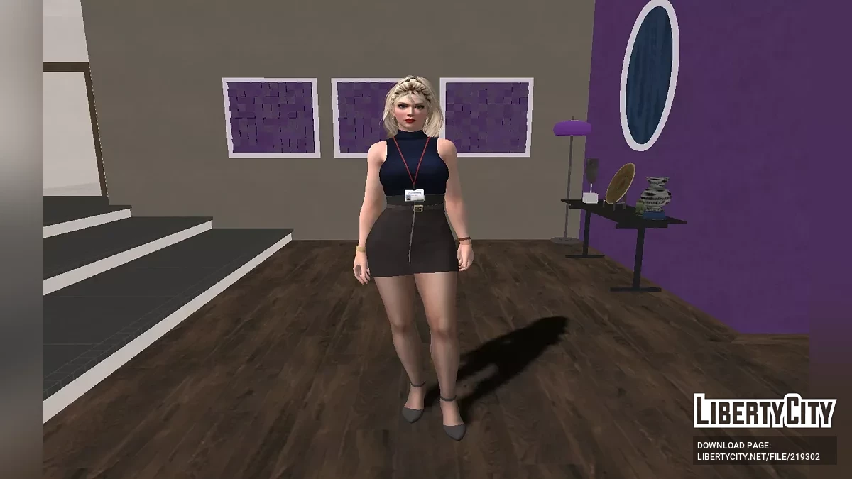 Рейчел в офисной одежде / GTA San Andreas