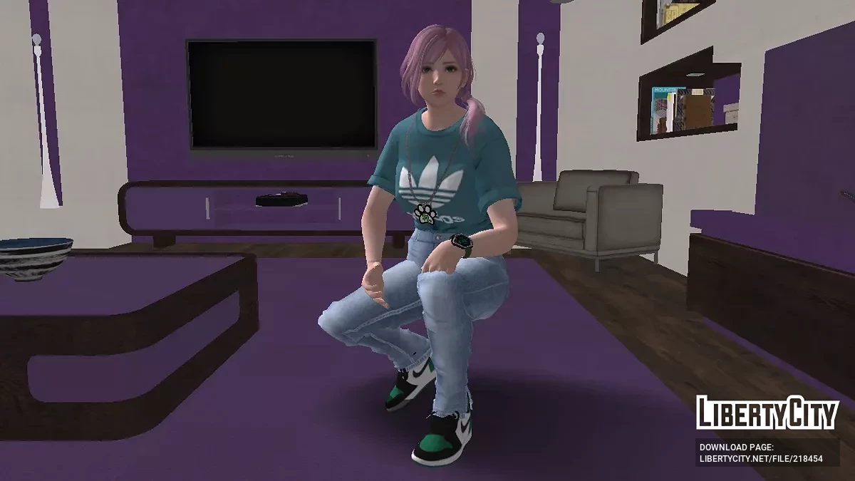 Алиса в костюме от Adidas / GTA San Andreas