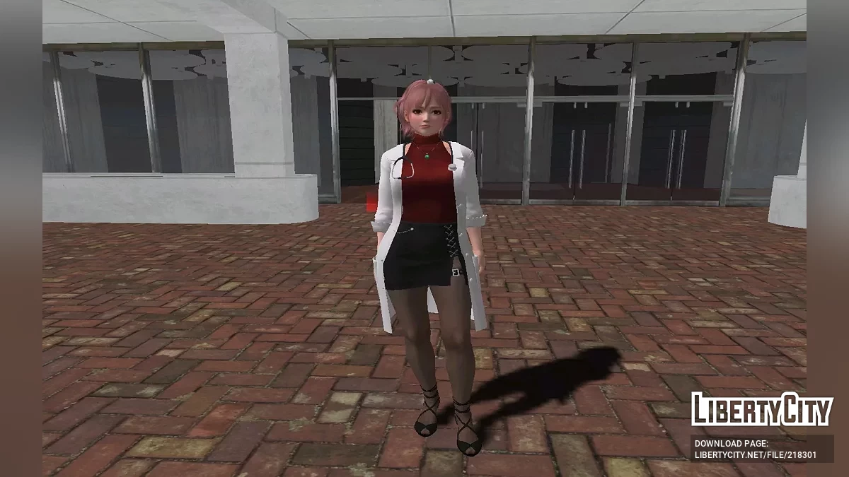 Хонока в костюме медсестры Венеры (DOAXVV) / GTA San Andreas