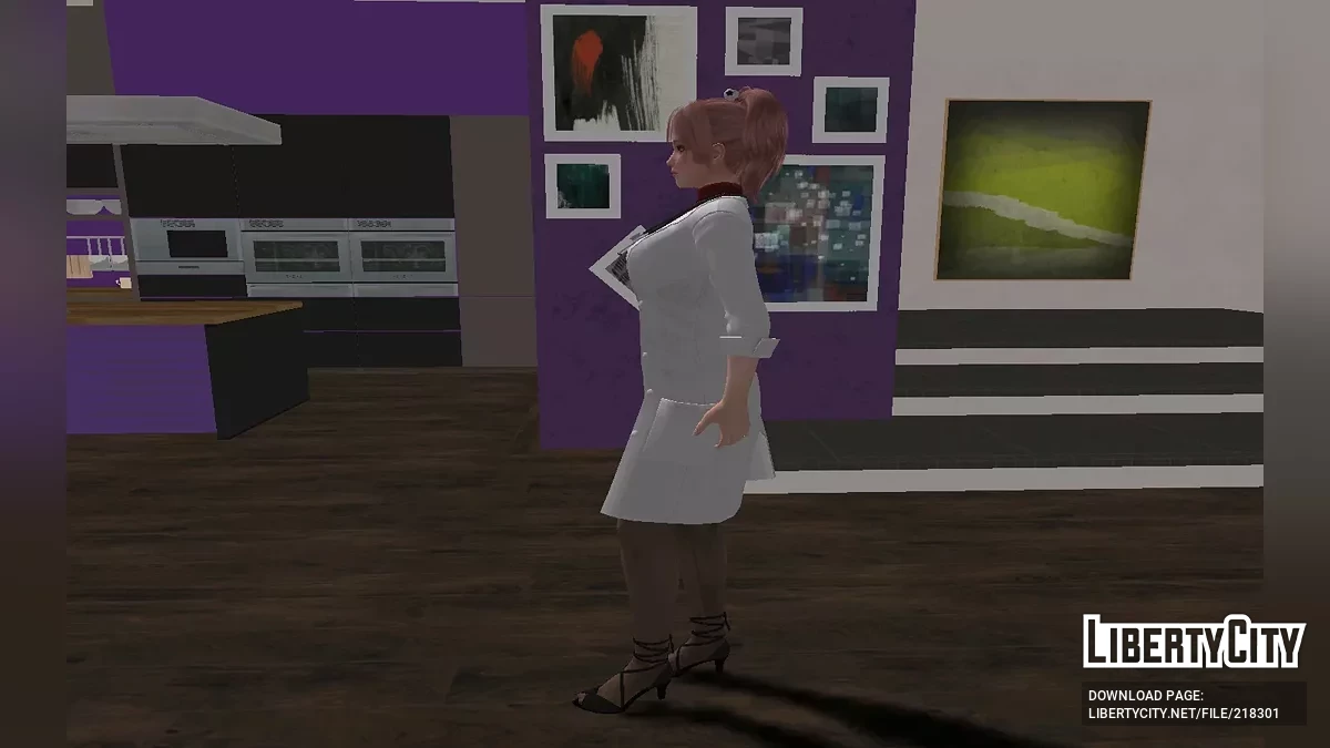 Хонока в костюме медсестры Венеры (DOAXVV) / GTA San Andreas