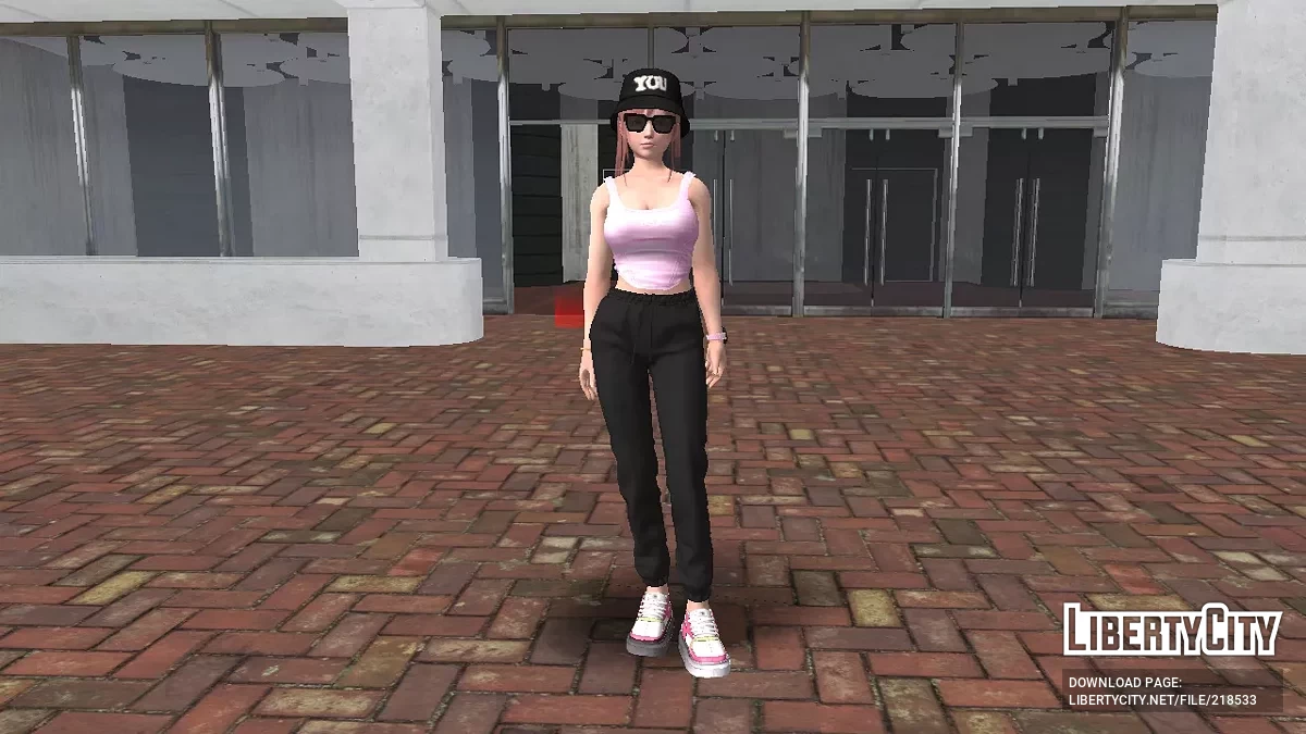 Хонока в спортивном костюме и панаме (DOAXVV) / GTA San Andreas