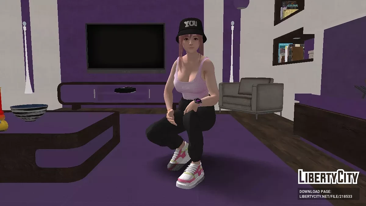 Хонока в спортивном костюме и панаме (DOAXVV) / GTA San Andreas