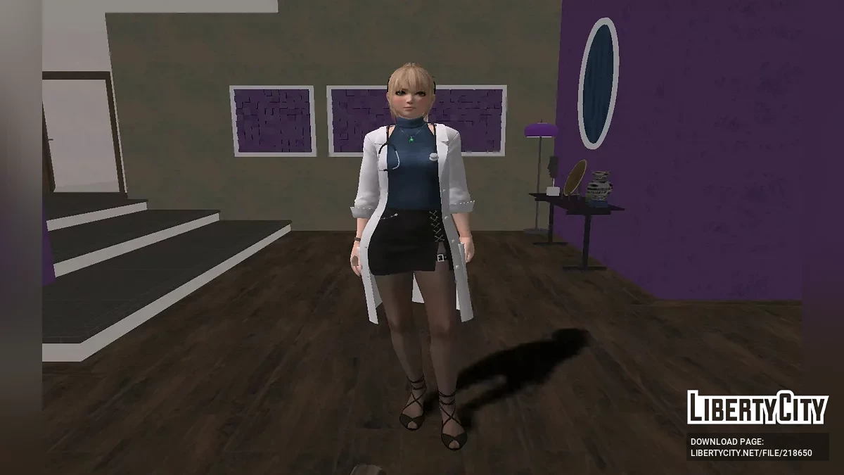 Мари Роуз в костюме врача / GTA San Andreas
