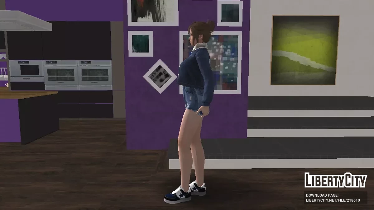 Мисаки из Dead Or Alive в джинсовой куртке / GTA San Andreas