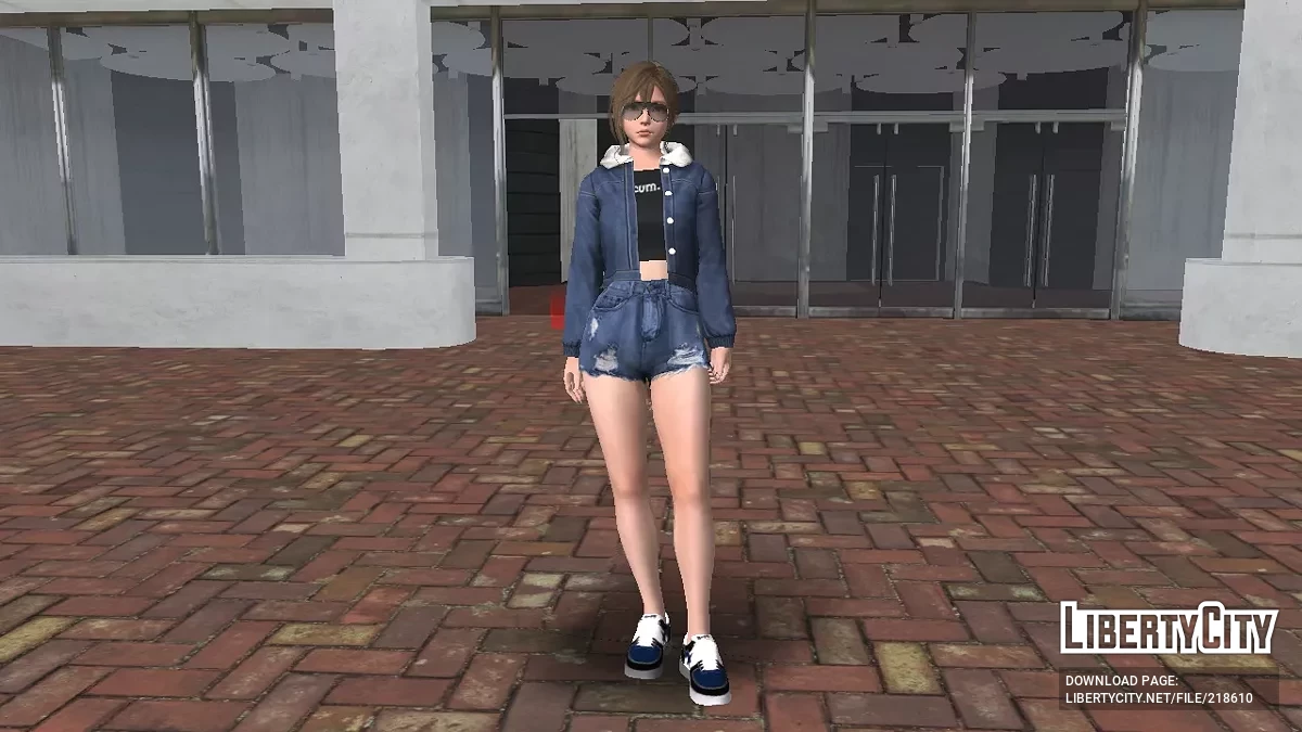 Мисаки из Dead Or Alive в джинсовой куртке / GTA San Andreas