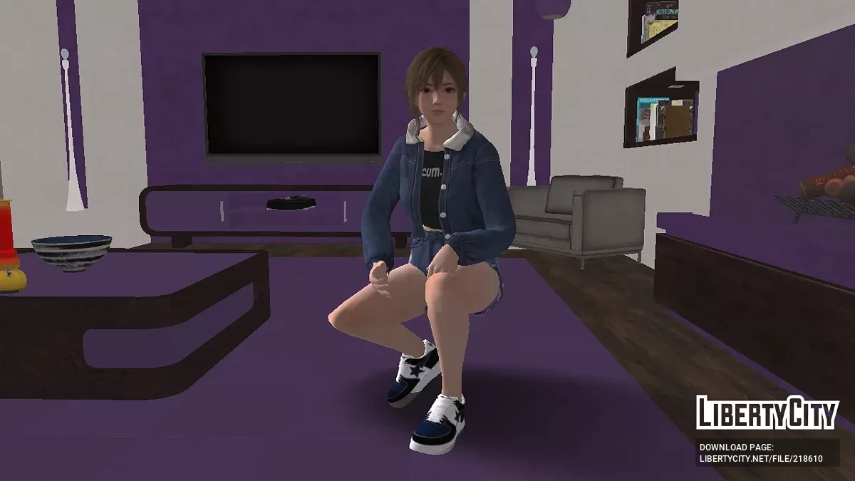 Мисаки из Dead Or Alive в джинсовой куртке / GTA San Andreas