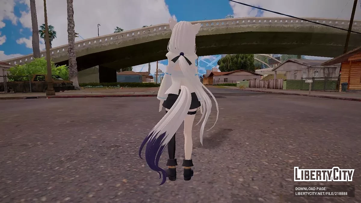 Shirakami Fubuki из Hololive / GTA San Andreas