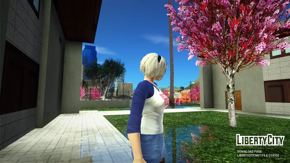 2B в одежде Узаки Ханы / GTA San Andreas
