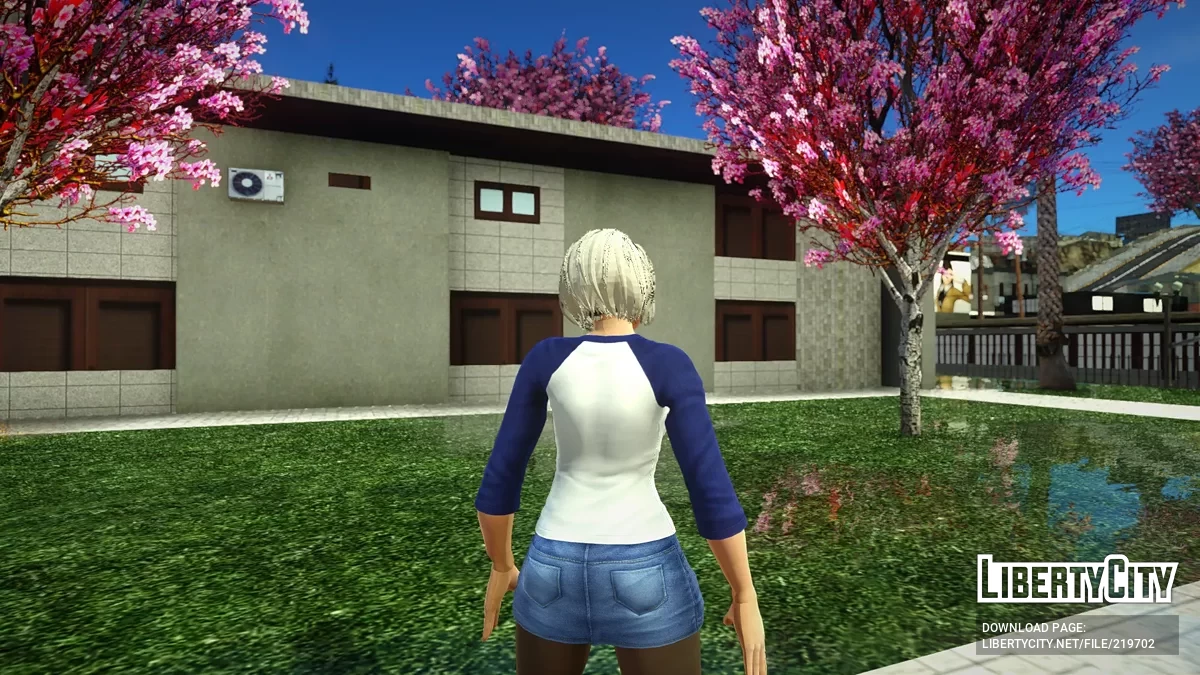 2B в одежде Узаки Ханы / GTA San Andreas