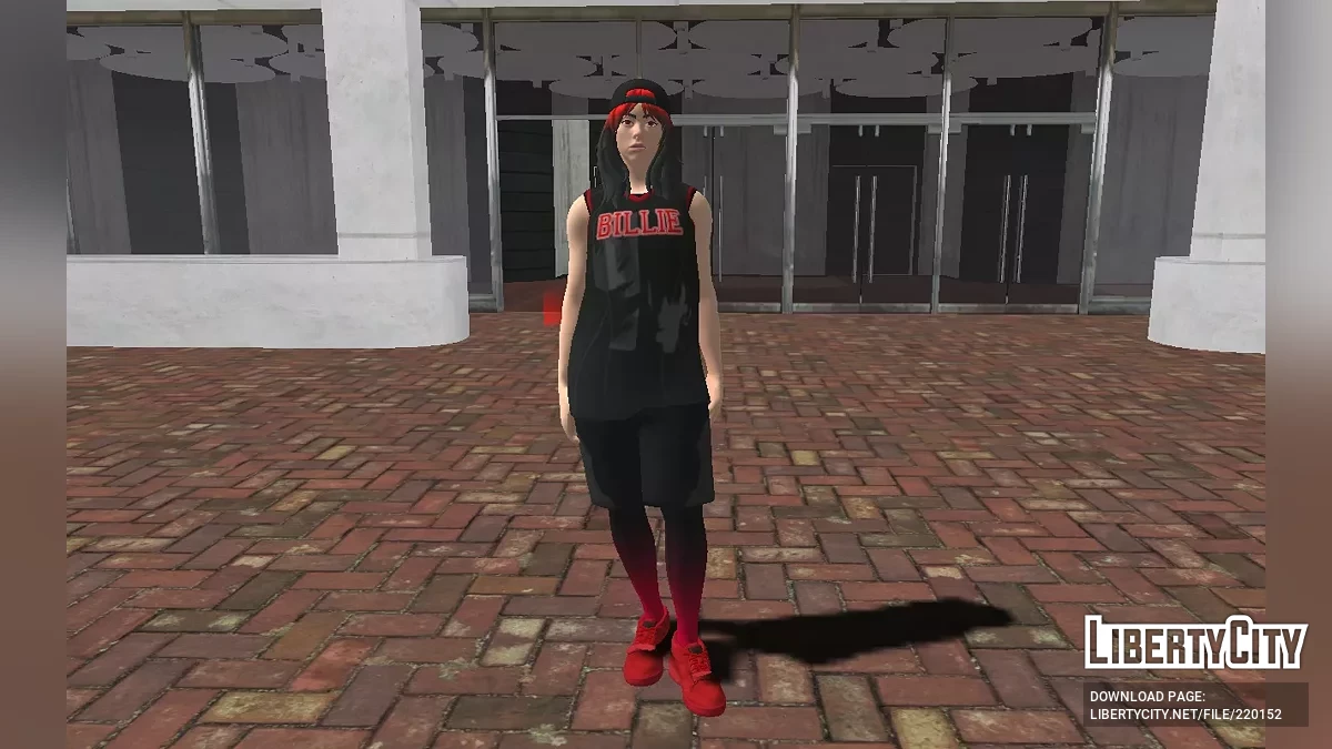 Billie Eilish (Черно-красная версия) из Fortnite / GTA San Andreas