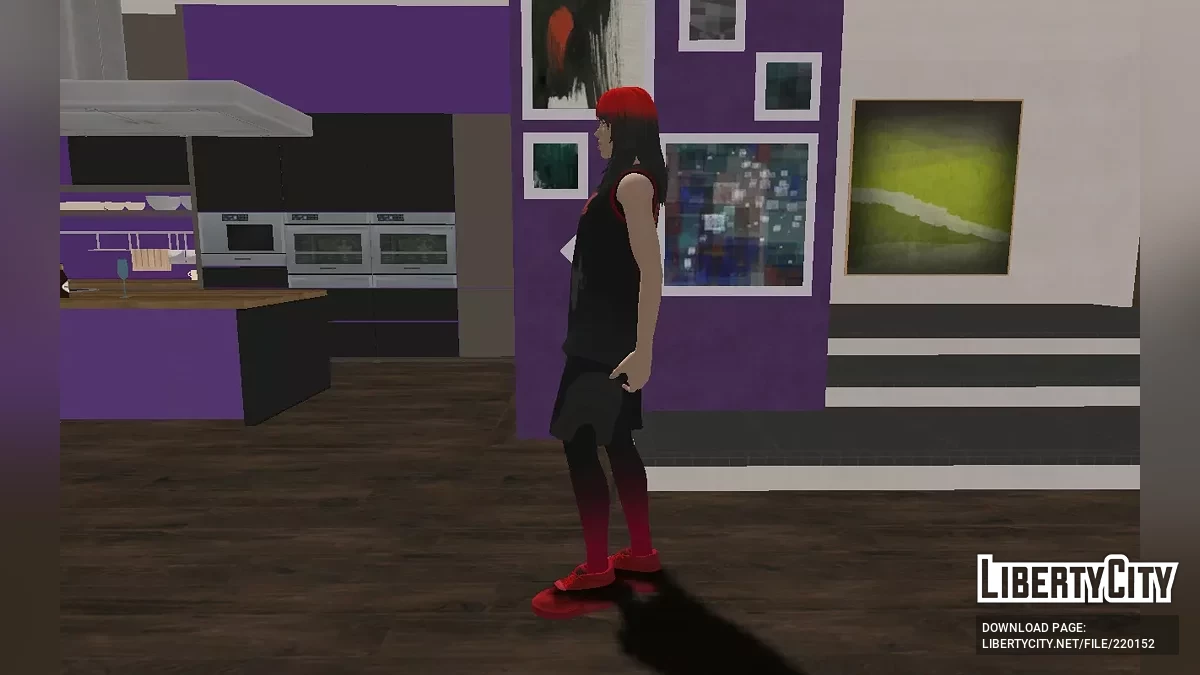 Billie Eilish (Черно-красная версия) из Fortnite / GTA San Andreas