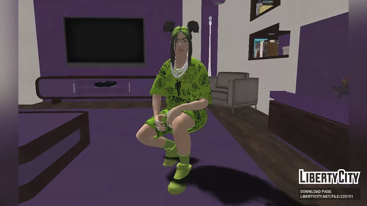 Billie Eilish из Fortnite / GTA San Andreas